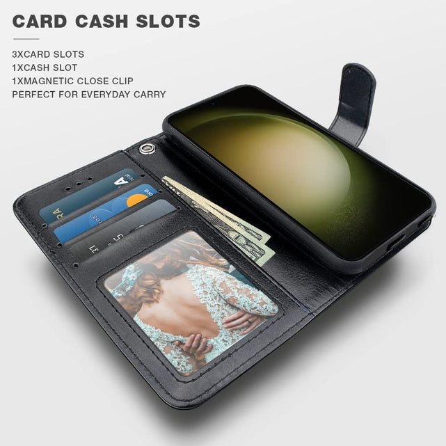 Redpepper Galaxy S23 Plus cover portafoglio pelle staccabile