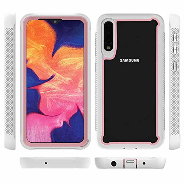 Redpepper Galaxy A70 Cover Slim Trasparente Bianca Antiscivolo