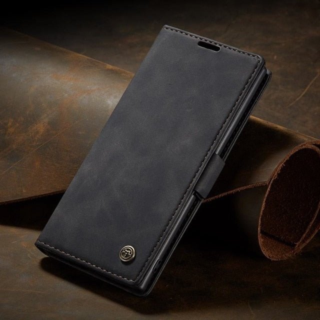 Redpepper Note 10 Plus Custodia Pelle Portafoglio Nero