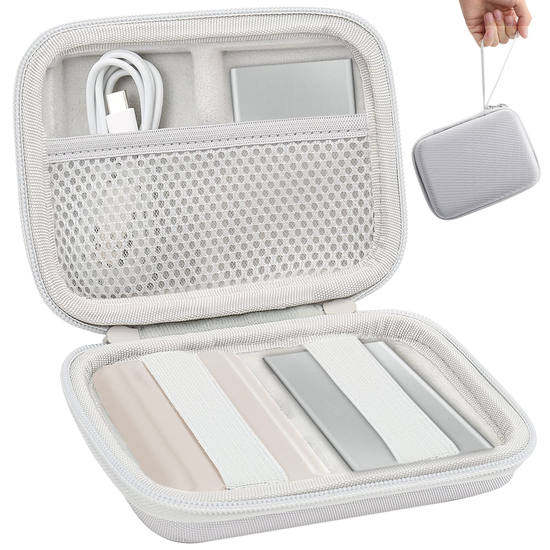 Aenllosi SSD Case Custodia Samsung T7 T9 Blu EVA Rigida