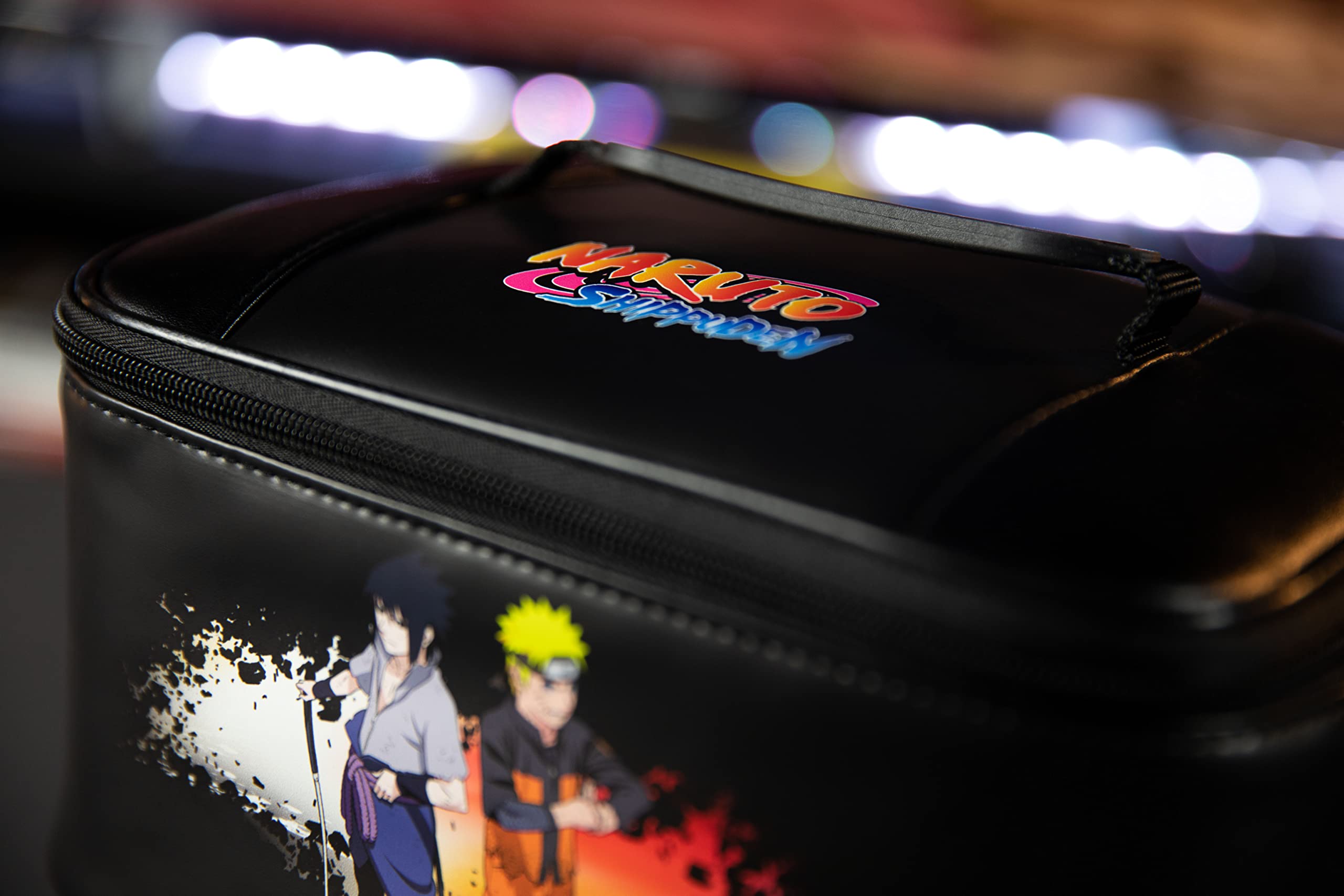 Konix Naruto Shippuden Borsa Switch Nero Naruto e Sasuke