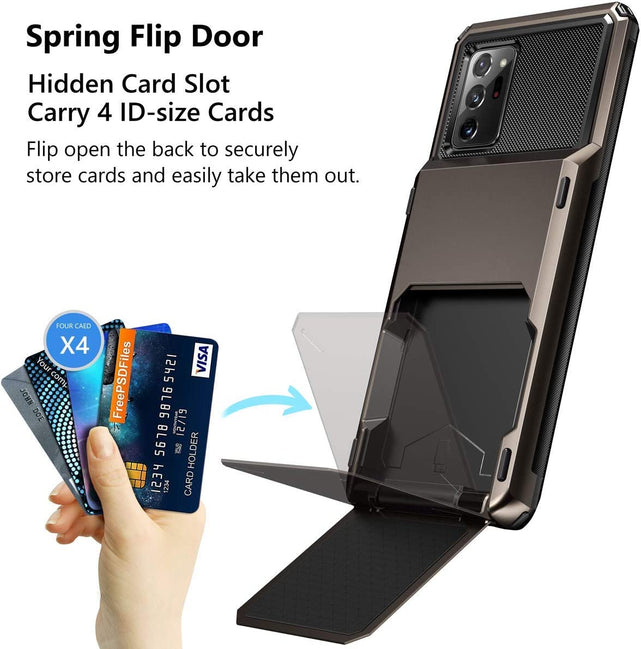 Redpepper Note 20 Ultra Cover Portafoglio Armor 4 Carte