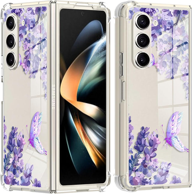 Redpepper Galaxy Z Fold 5 Cover Fiori trasparente slim