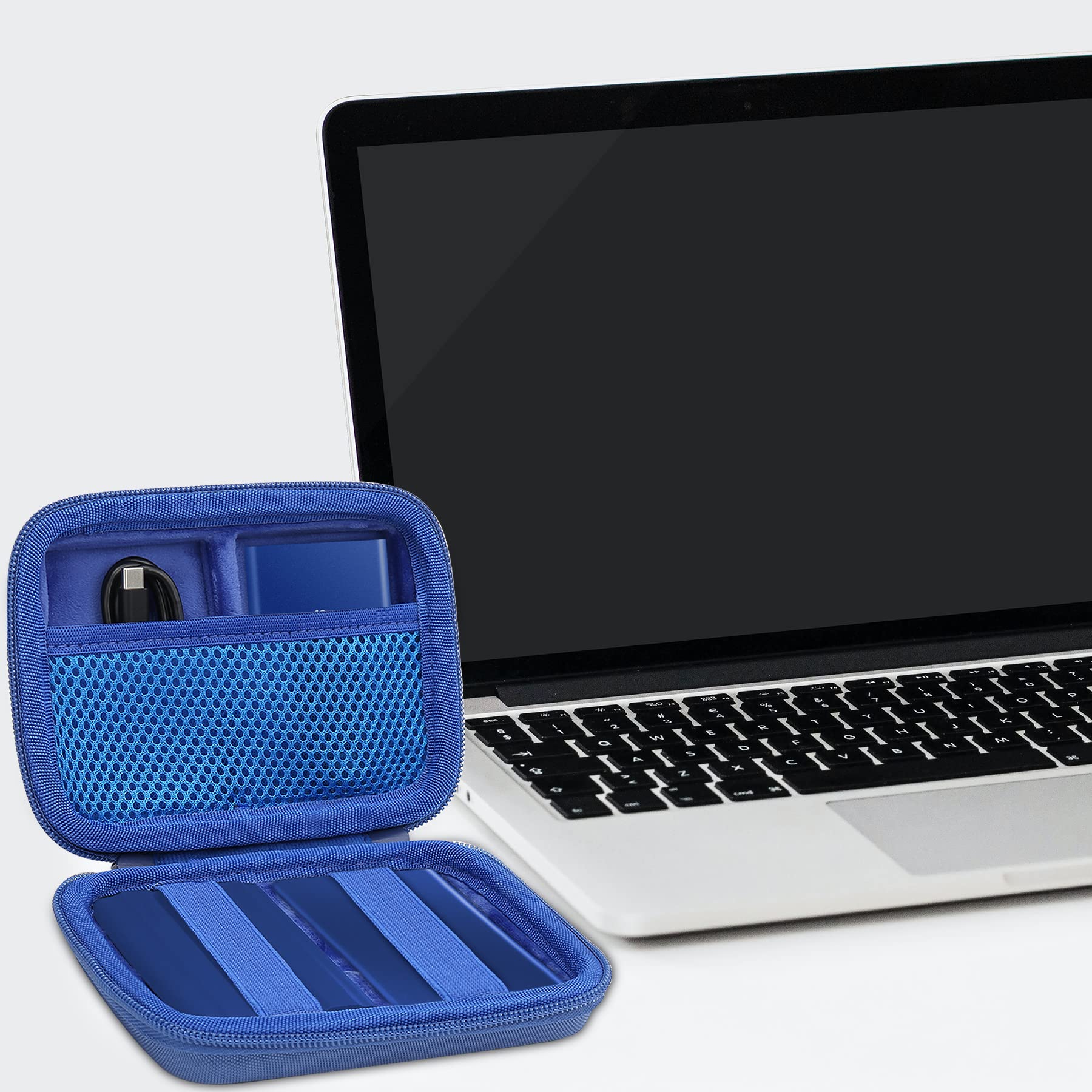 Aenllosi SSD Case Custodia Samsung T7 T9 Blu EVA Rigida