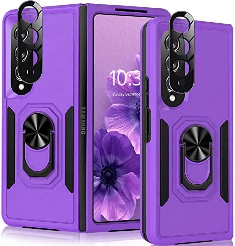 Redpepper Galaxy Z Fold 4 Custodia con Anello 360° Nera