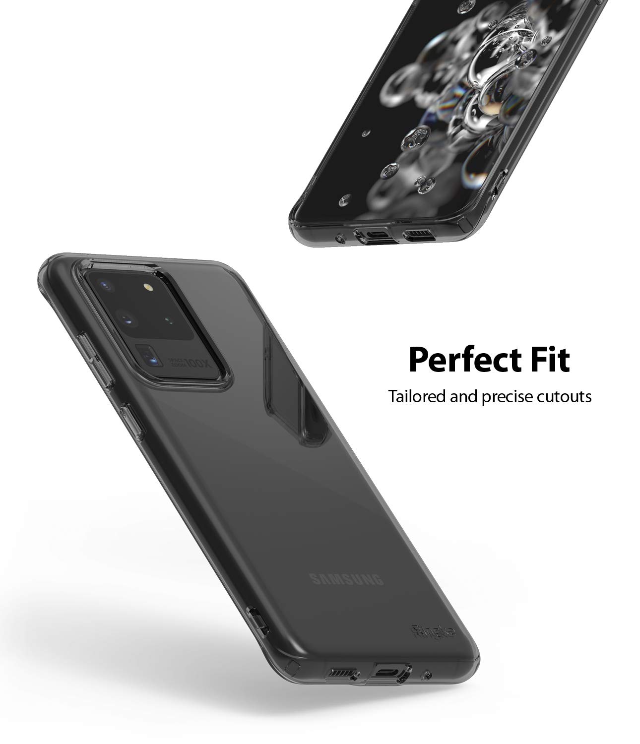 Ringke Air Galaxy S20 Ultra cover nero fumo TPU sottile