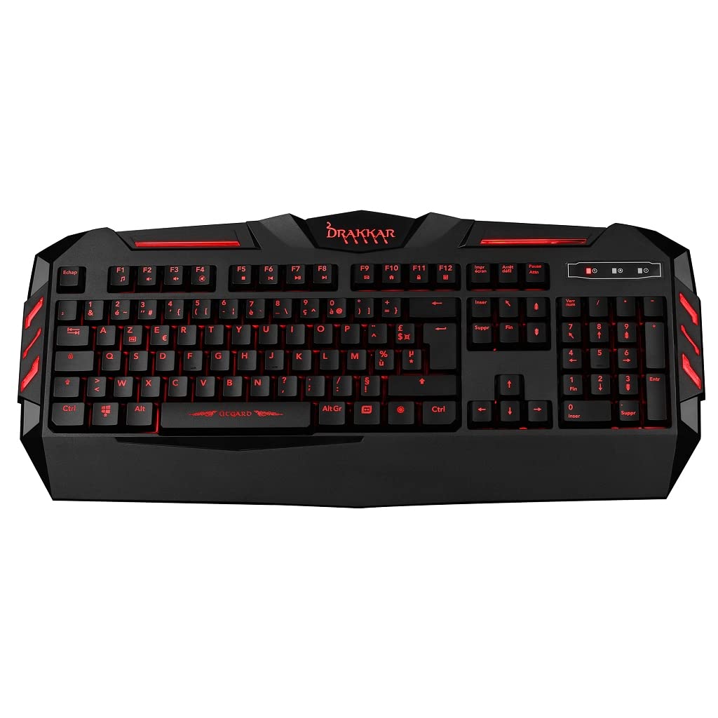 Konix FFF Tastiera Gaming Membrana AZERTY Blu USB