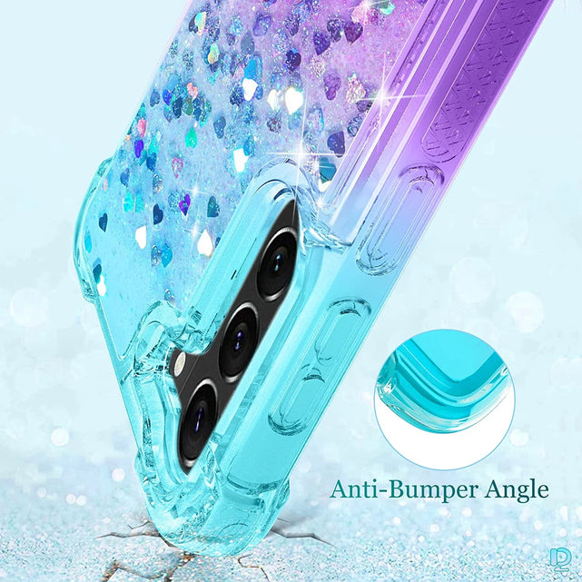 Redpepper Galaxy Custodia S23 Plus Glitter Liquida Donna Trasparente