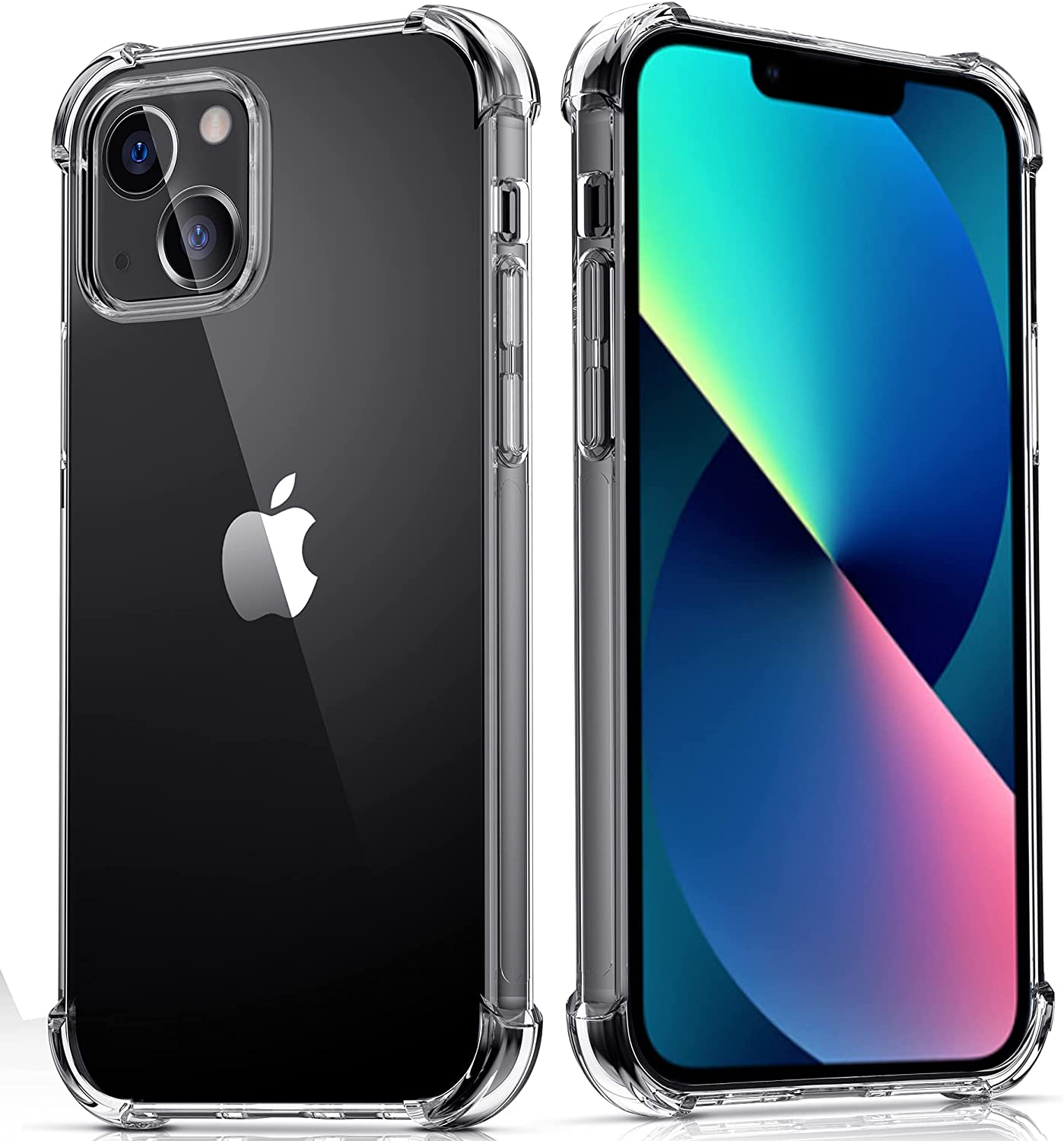 Redpepper iPhone 13 Cover Trasparente Antishock Antiscivolo