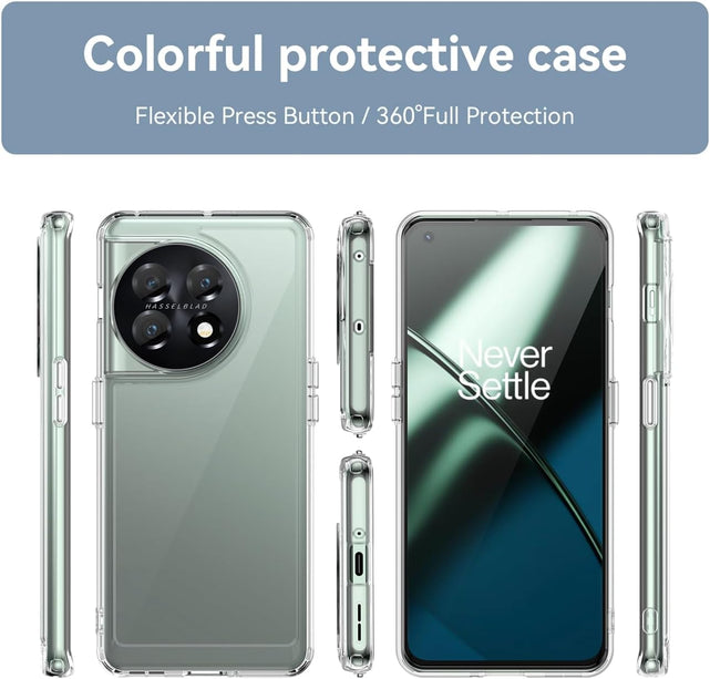 Redpepper OnePlus 11 5G cover trasparente con vetro HD
