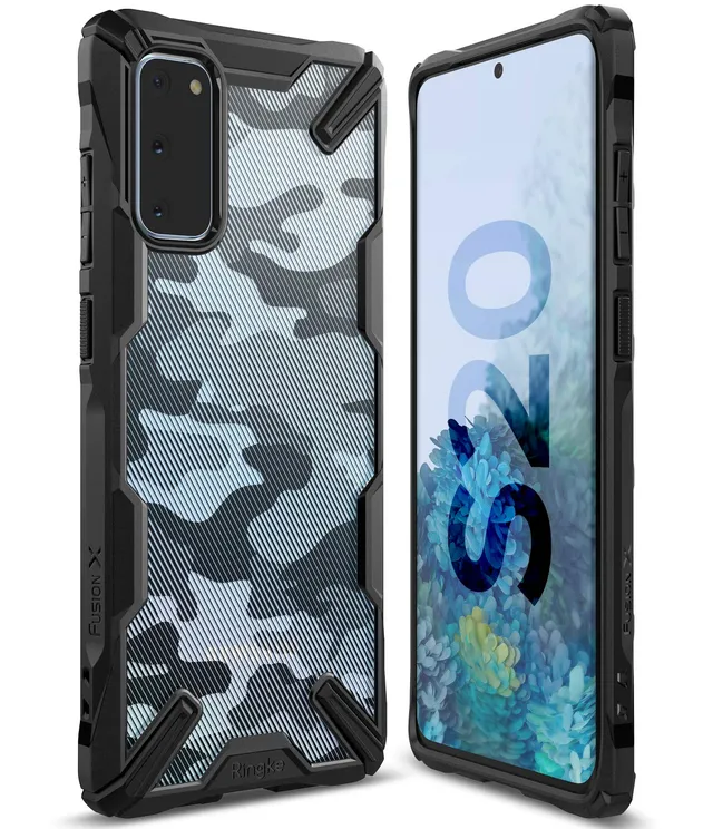 Ringke Fusion-X Custodia Galaxy S20 6.2 Camo Black Antiurto