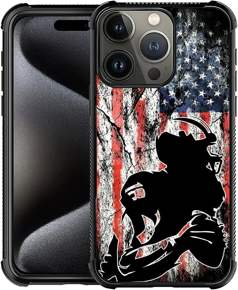 Redpepper iPhone 16 Pro Max Cover Rugged Legno Dual Layer