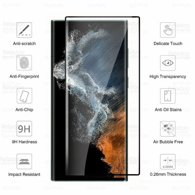 Redpepper Screen Protectors vetro temperato Galaxy S22 Ultra nero