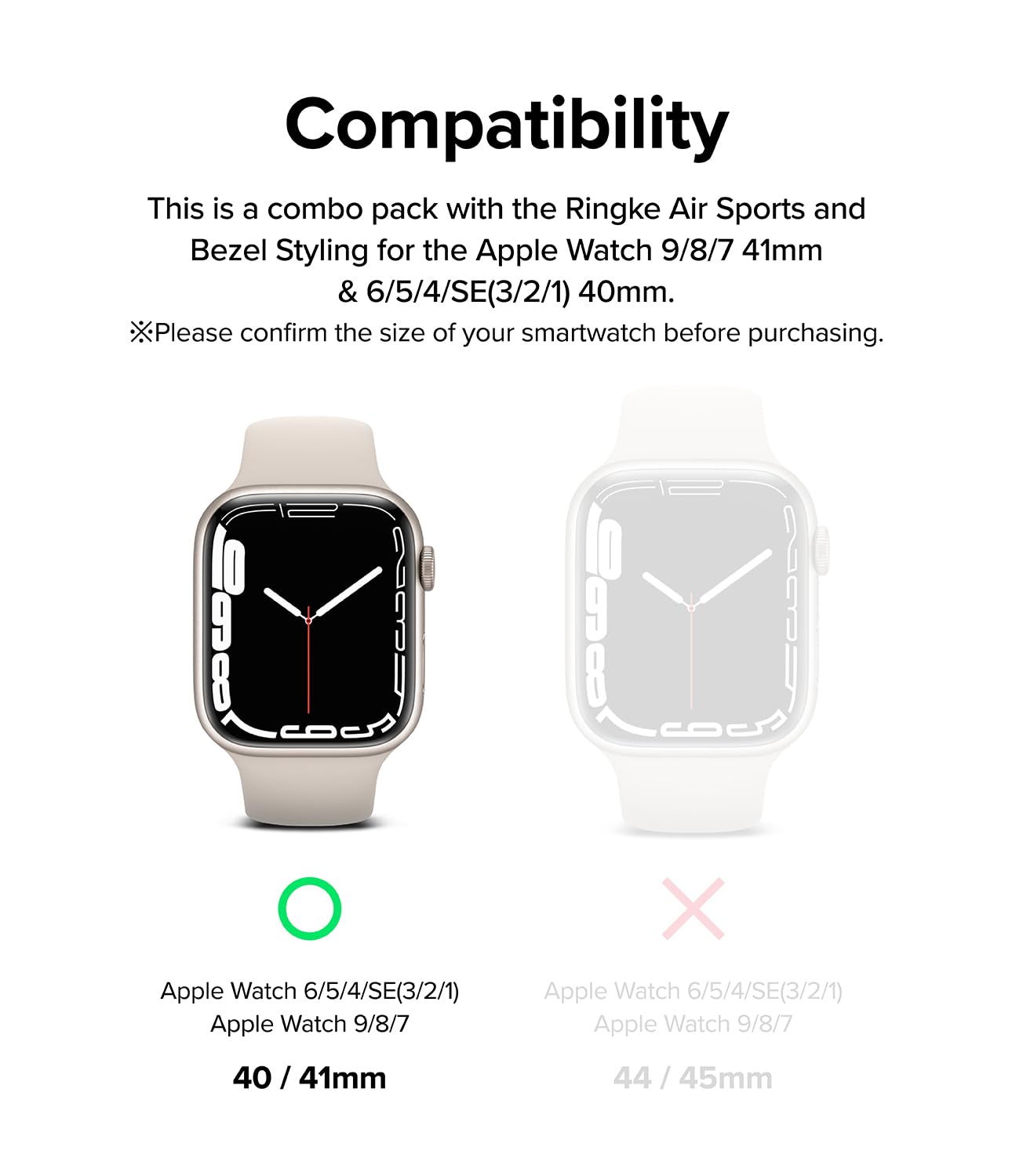 Ringke Air Sports Cover Apple Watch 41mm Silver 30 TPU