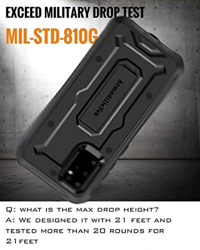 Redpepper Galaxy S20 Plus cover nera con kickstand antishock