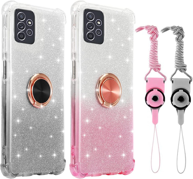 Redpepper Galaxy S21 Ultra cover glitter argento nero