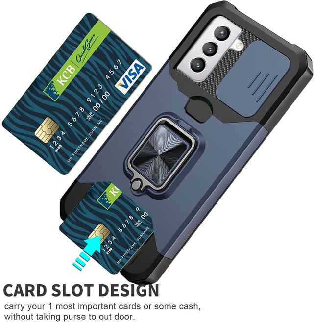 Redpepper Galaxy S21 Plus Cover Anello Porta Carte