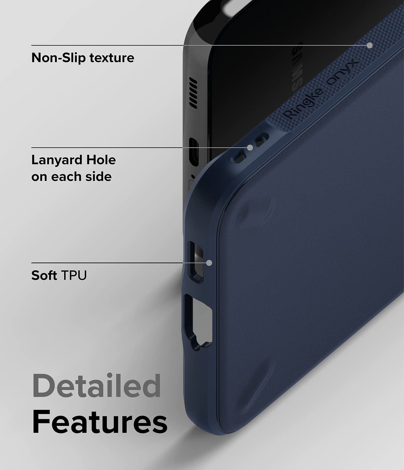 Ringke Onyx Cover Samsung Galaxy S22 5G Custodia Blu Antiurto
