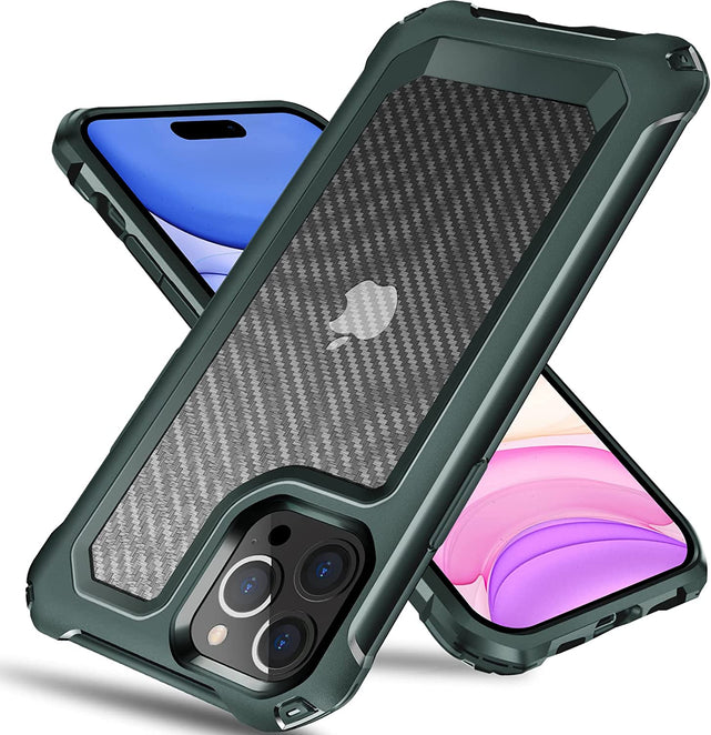 Redpepper 14 Pro Max cover carbonio ricarica wireless