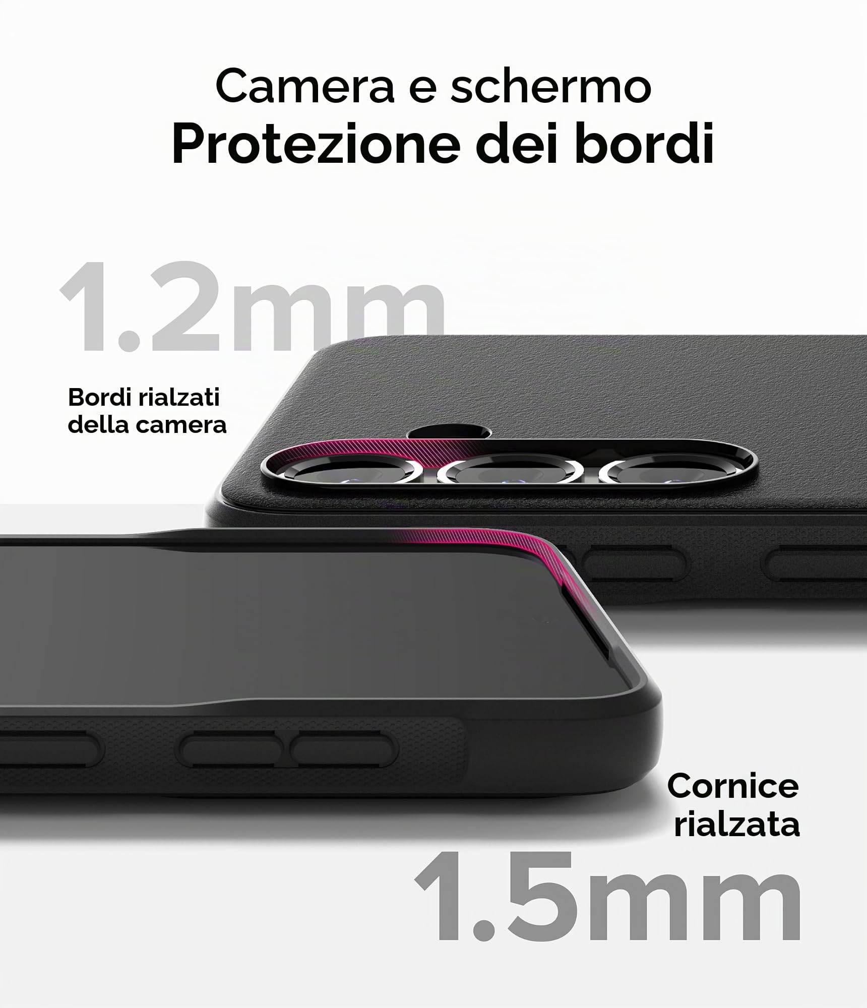 Ringke Onyx Galaxy S25 cover TPU nera anti-impronta