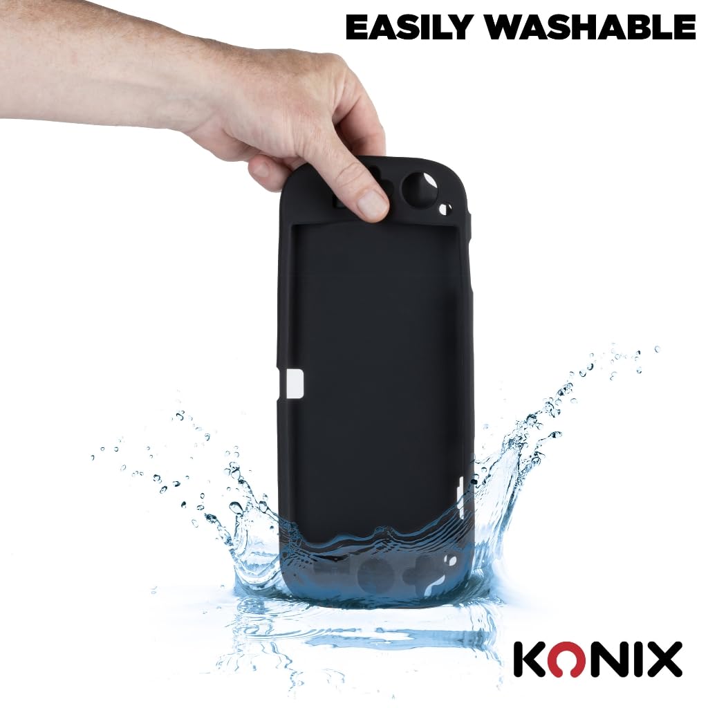 Konix Custodia Silicone Nintendo Switch 2 Nero Antishock