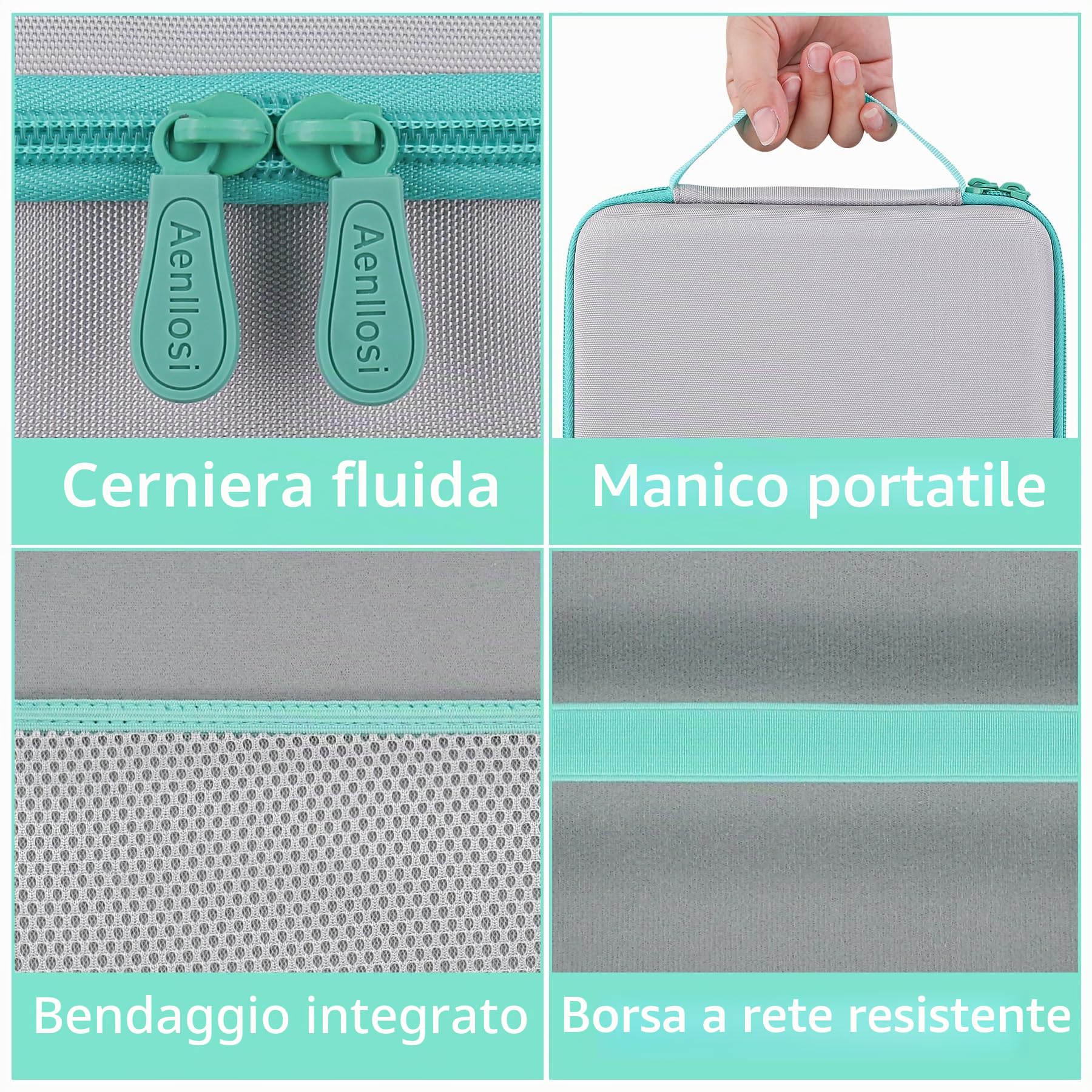 Aenllosi Toy Case Custodia Rigida Timio Reader EVA Nera