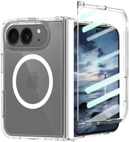 Redpepper iPhone Ultra Cover Trasparente Cerniera Molla 360
