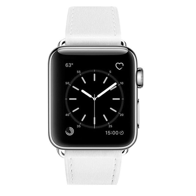 Redpepper Cinturino pelle Apple Watch 42mm 38mm fibbia marrone