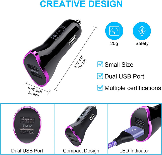Redpepper Car Mount kit ricarica auto+muro USB-C 2 pezzi