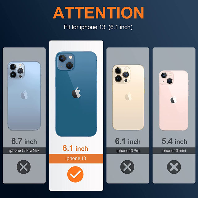 Redpepper iPhone 13 Cover Trasparente Antishock Antiscivolo