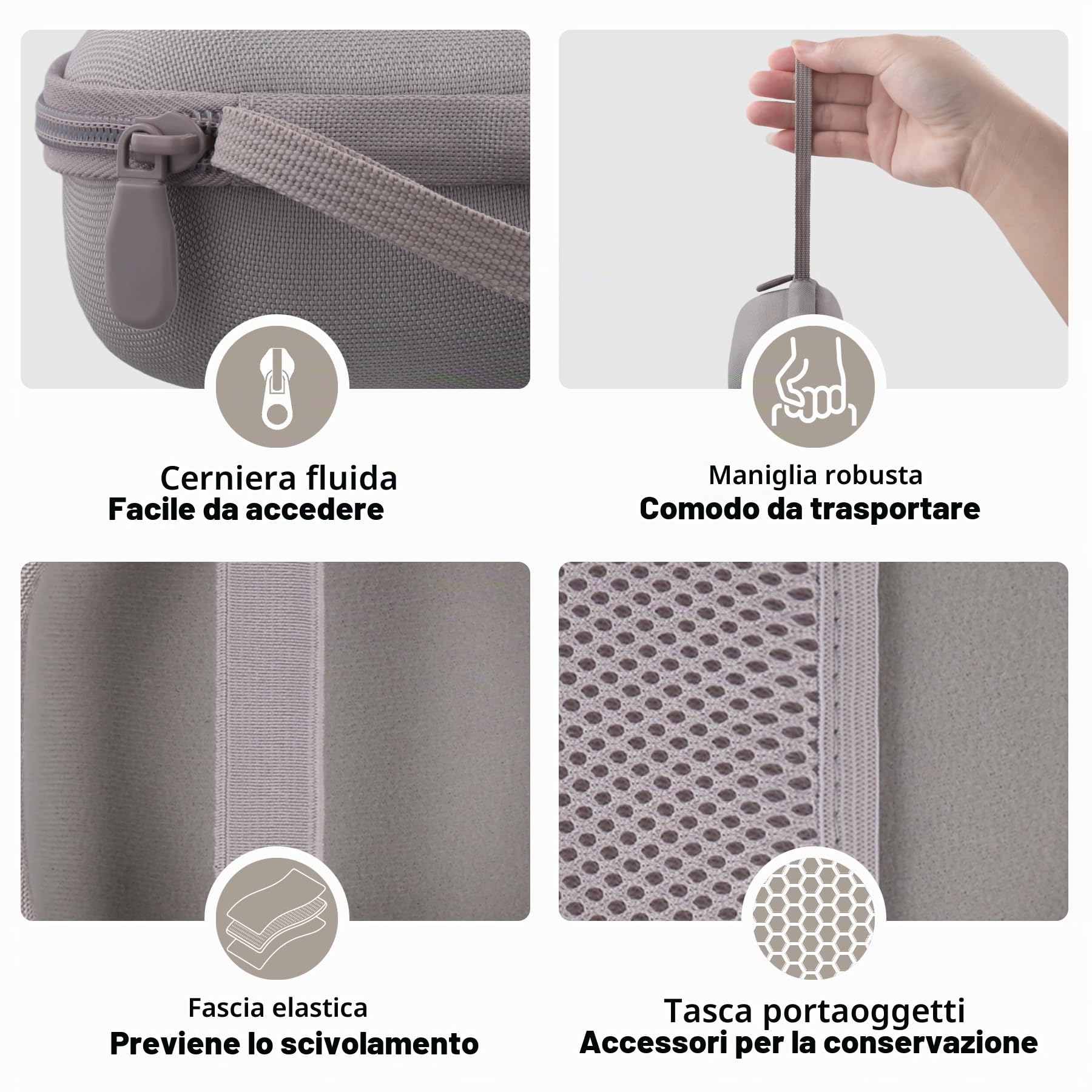 Aenllosi Speaker Case Bose SoundLink Micro 2 custodia sabbia EVA