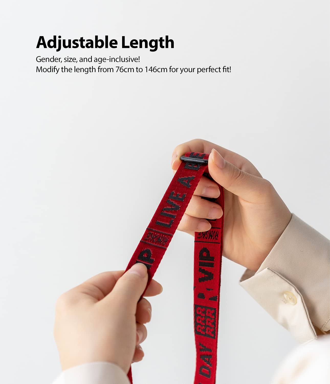 Ringke Strap Ticket Band 2 Red tracolla nylon regolabile rossa
