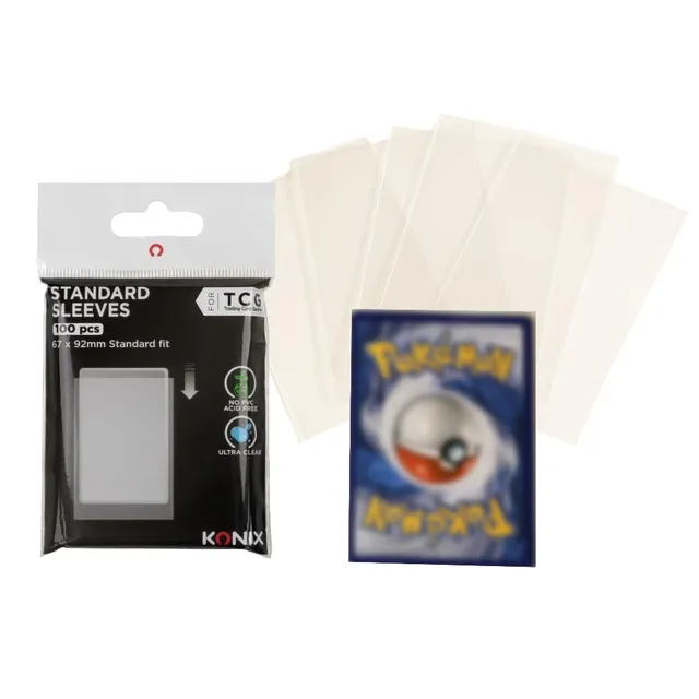 Konix Standard Bustine Carte 67x92 mm Trasparenti 100 pz