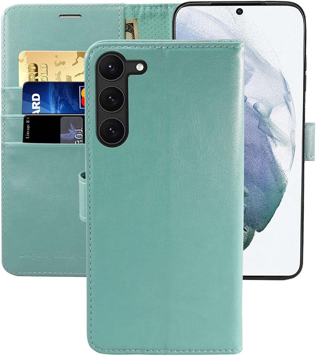 Redpepper Galaxy Cases S23 Plus custodia pelle nera portafoglio