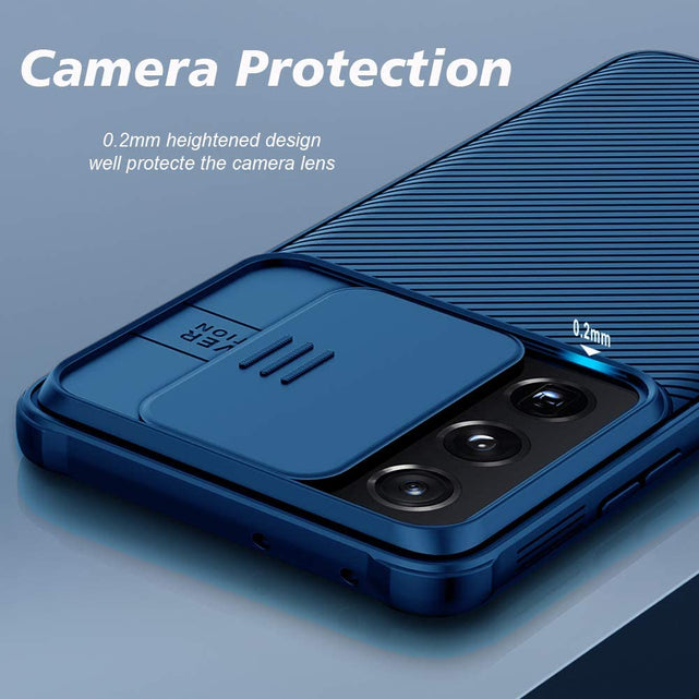 Redpepper Galaxy S21 Ultra Custodia Blu Copri Camera