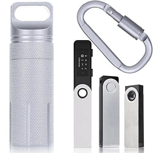 Aenllosi SSD Case custodia alluminio Ledger Nano S bianco antiurto