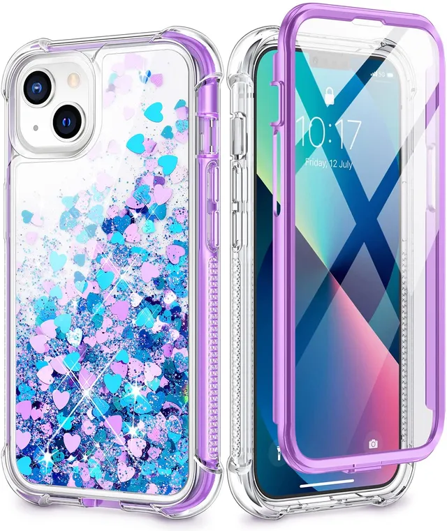 Redpepper iPhone 13 Cover Glitter Liquida trasparente
