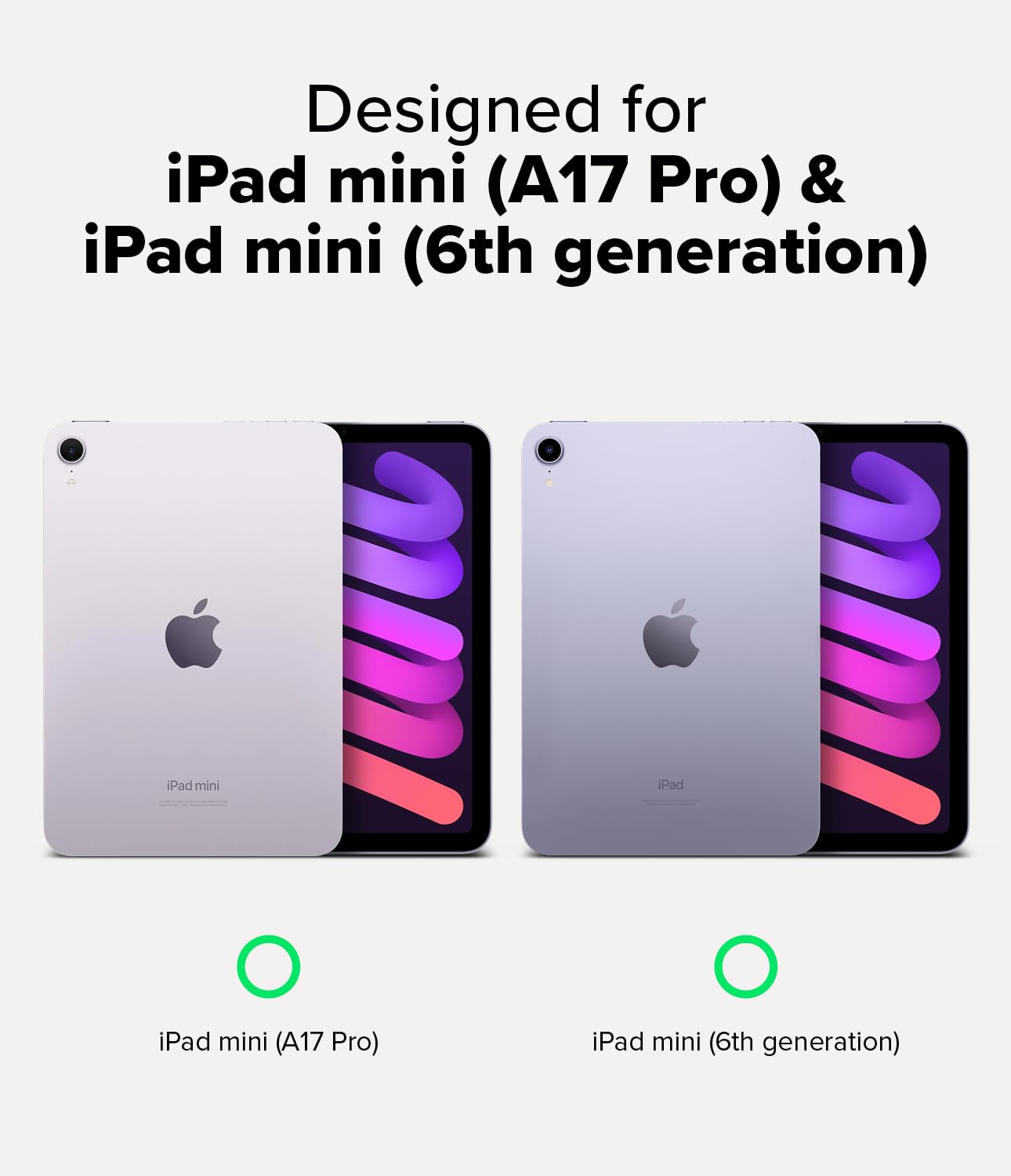 Ringke Fusion cover iPad mini A17 Pro 6th Smoke Black antiurto