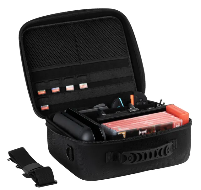 Konix Bags Carry Case Custodia Switch 2 Nero 14 Slot
