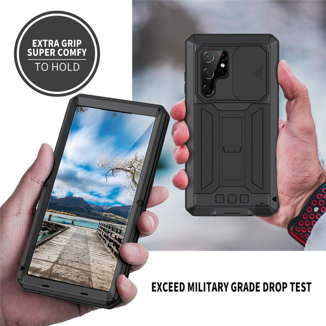Redpepper Galaxy S22 Ultra Custodia Metallo Antiurto Nera