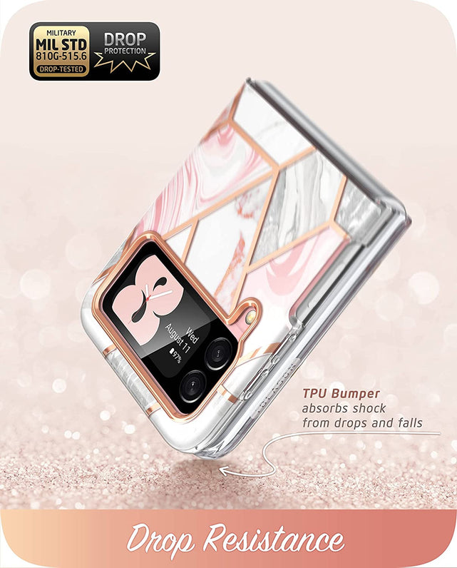 Redpepper Galaxy Z Flip 4 cover marmo bumper sottile