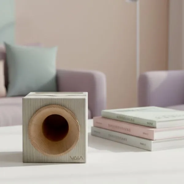 VAIA Cube Essential Aria amplificatore legno bianco