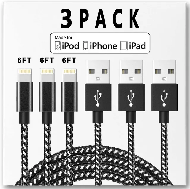 Redpepper Cavo Lightning iPhone nylon intrecciato MFi 1m