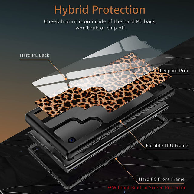 Redpepper Galaxy S22 Ultra cover leopardata heavy duty