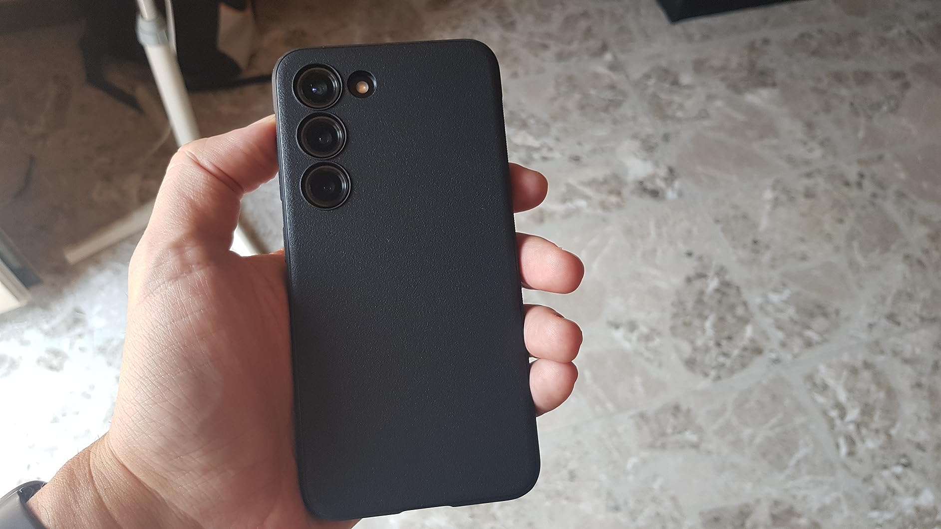 Ringke Onyx Galaxy S25 cover TPU nera anti-impronta