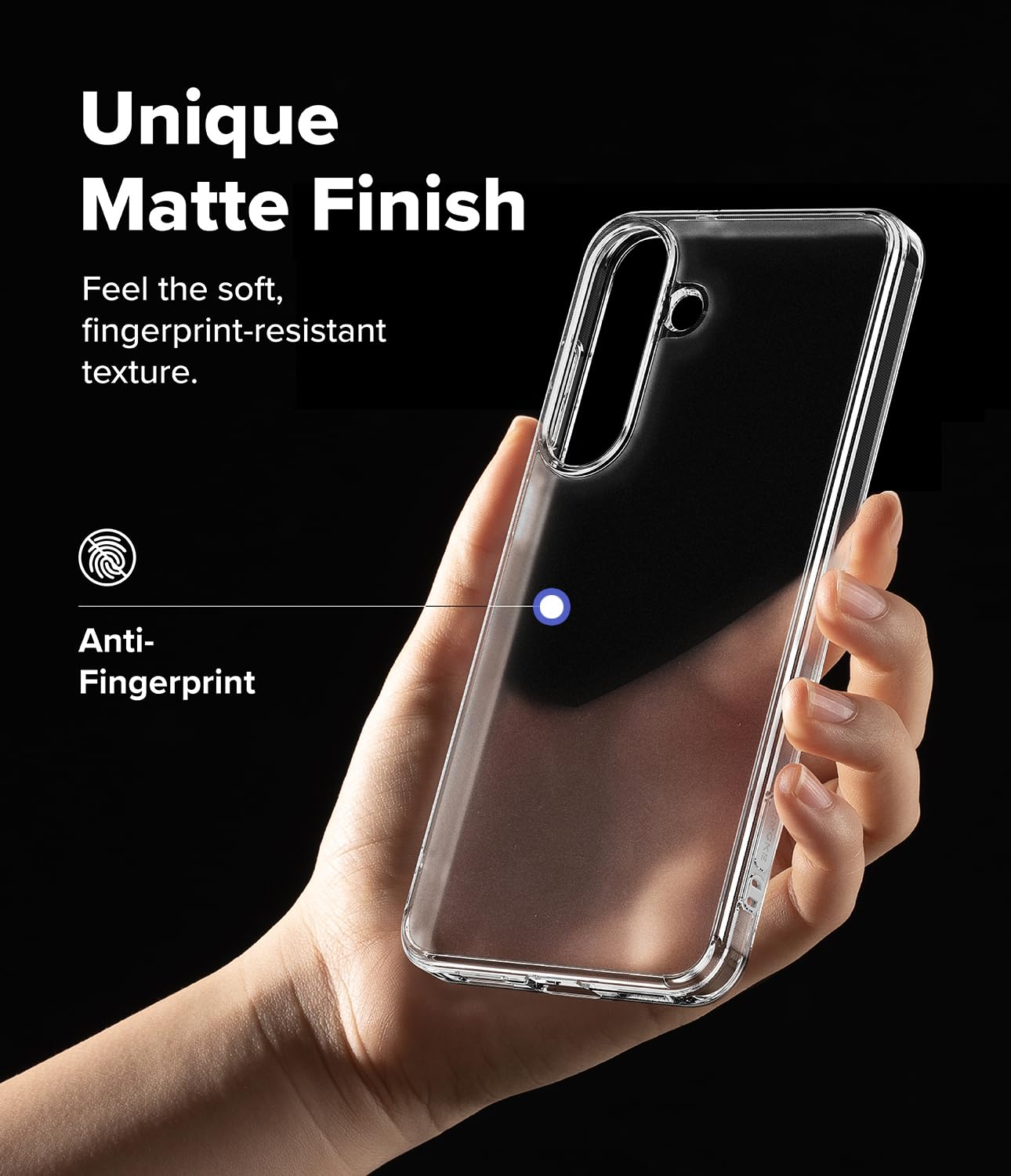 Ringke Fusion Matte Clear cover Galaxy S26 FE anti-impronta