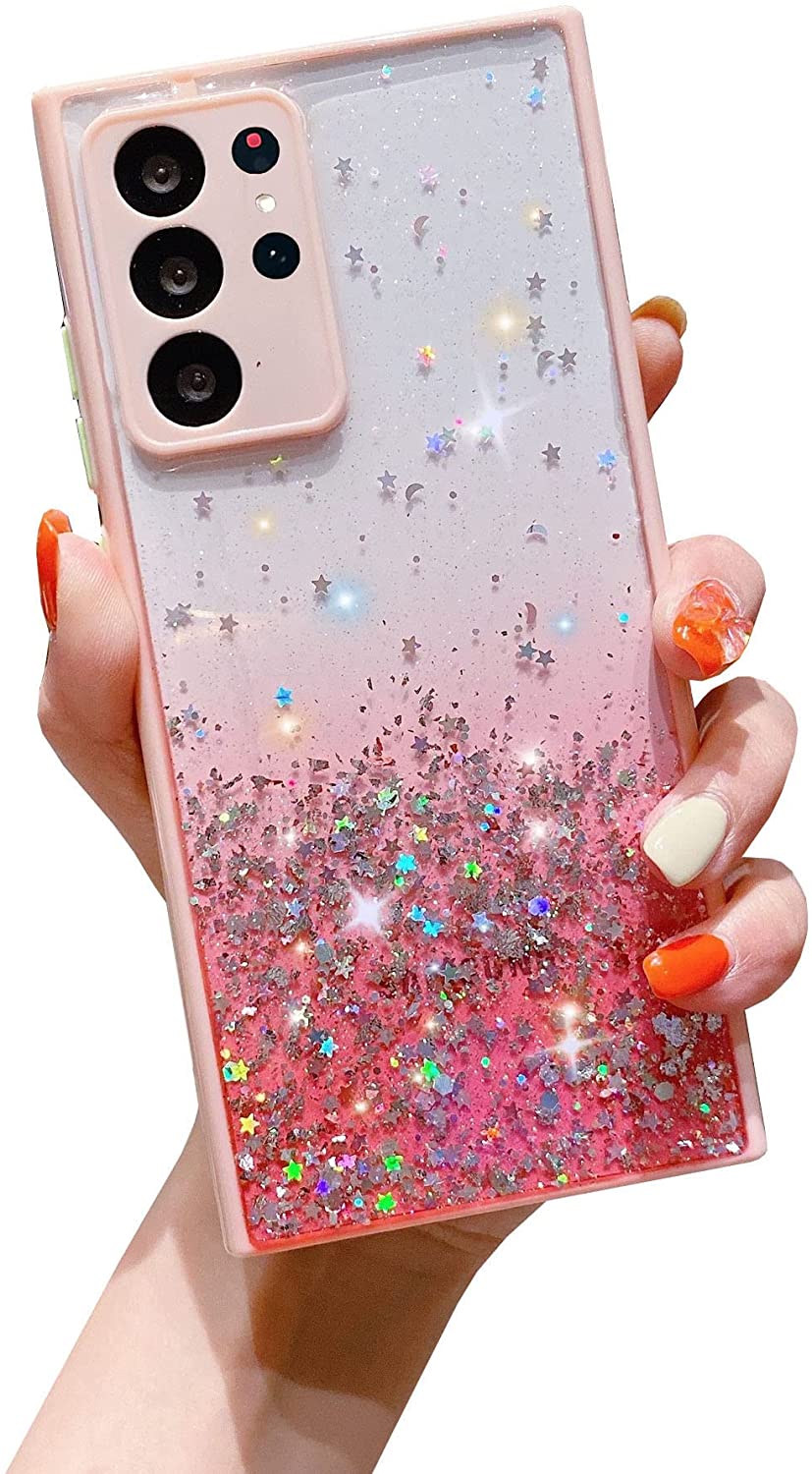 Redpepper S22 Ultra cover trasparente glitter TPU