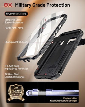 Redpepper Pixel 11 Cover Opaca Magnetica con Vetro TPU