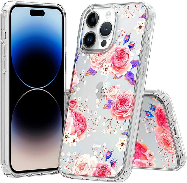 Redpepper iPhone 14 Pro Max Cover Trasparente acrilica antishock