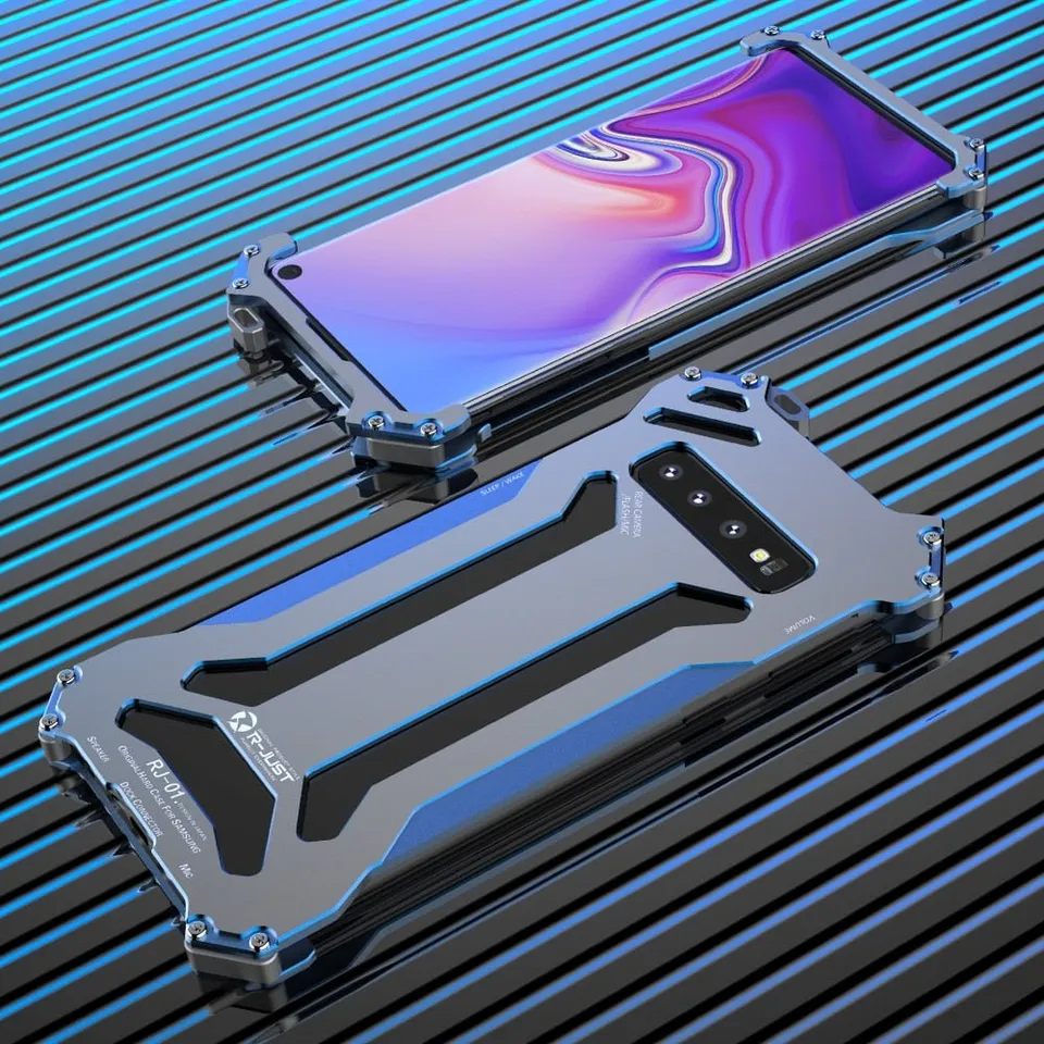 Redpepper Galaxy S10 Plus Cover in Alluminio Metallica Antiurto